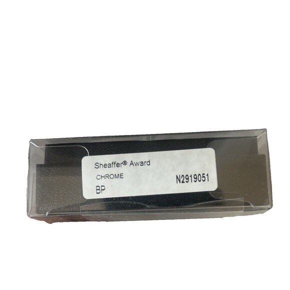 Sheaffer Award Ballpoint Pen Brushed Chrome Barrel N2919051 NEW In Gift Box - Picture 6 of 6